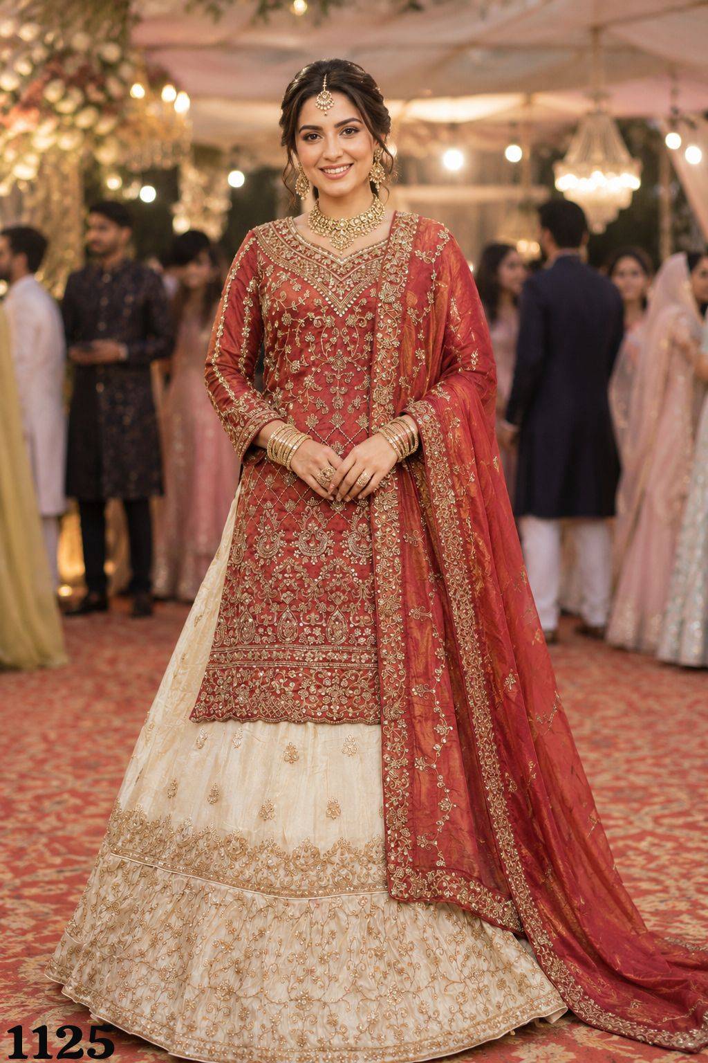 FARSI by MRUDANGI 1125 TO 1126 SERIES Indian occasional REAL PREMIUM VISCOSE party wear lehanga At Wholesale Price